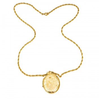 9ct gold 12.6g 20 inch Locket with chain
